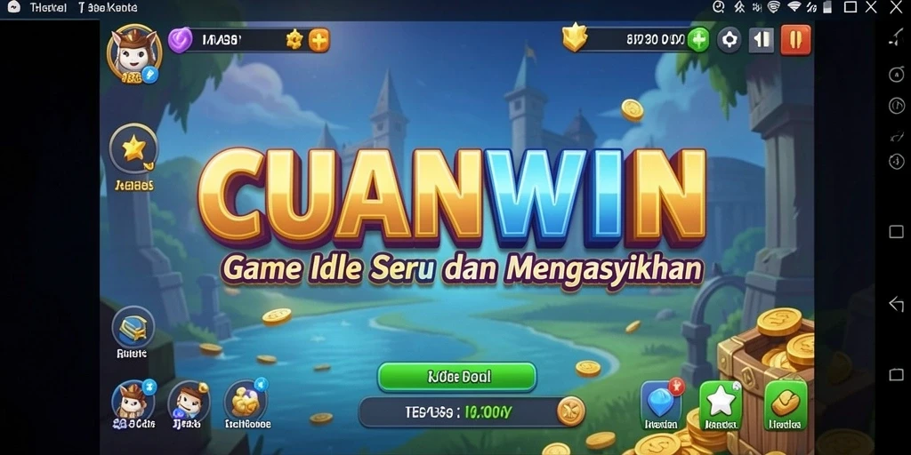 Screenshot gameplay CUANWIN menampilkan aksi Idle yang seru.