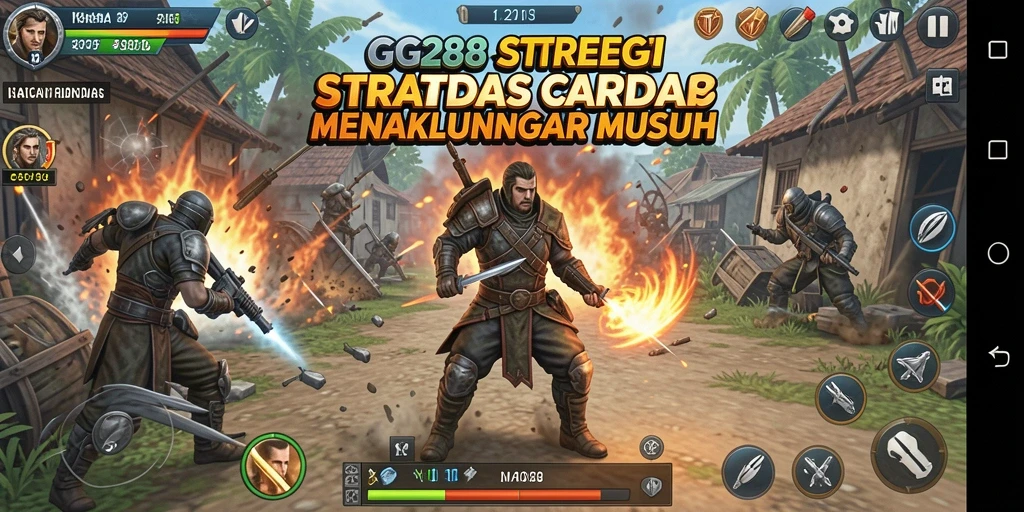 Tangkapan layar menunjukkan aksi mendebarkan dalam gameplay GG288.