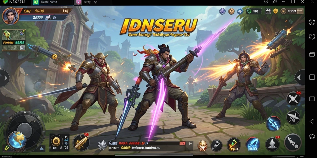Screenshot IDNSERU menunjukkan aksi pertarungan seru dalam game SLG.