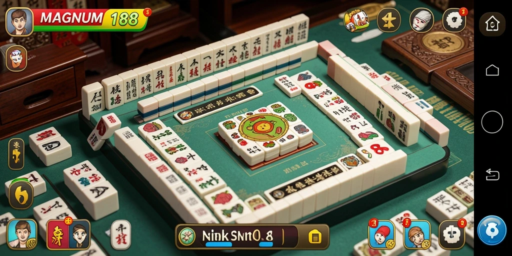 Tampilan gameplay seru Mahjong di MAGNUM188.