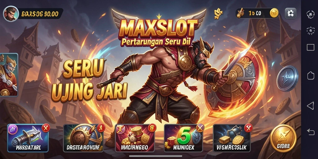 Tampilan gameplay seru dari MAXSLOT dengan aksi Fighting yang mendebarkan.