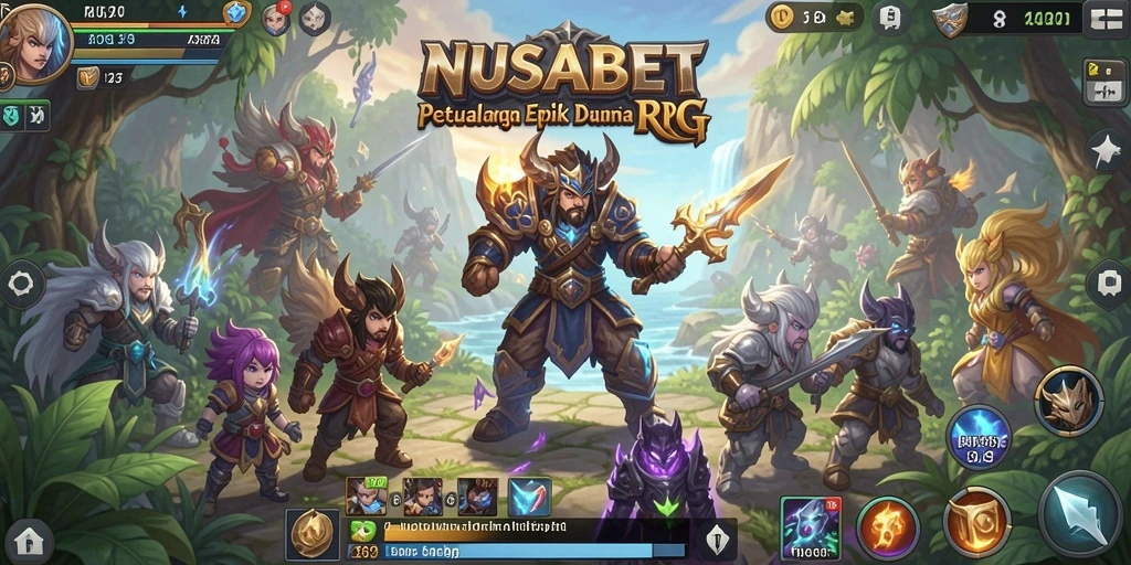Tangkapan layar menampilkan aksi seru gameplay RPG NUSABET.