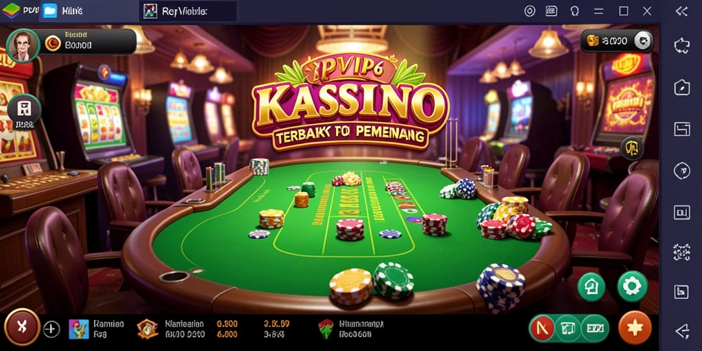 Screenshot gameplay RPVIP6 menampilkan suasana Kasino yang mendebarkan.