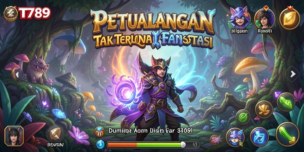 Screenshot utama TT789 menampilkan aksi seru saat menjelajahi dunia petualangan.
