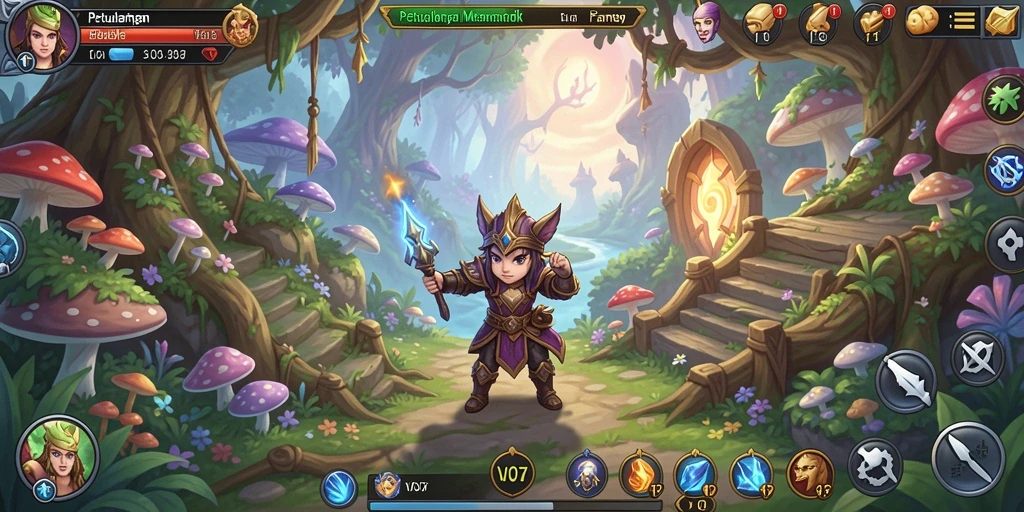 Tampilan epik dari gameplay seru V07 yang penuh petualangan.