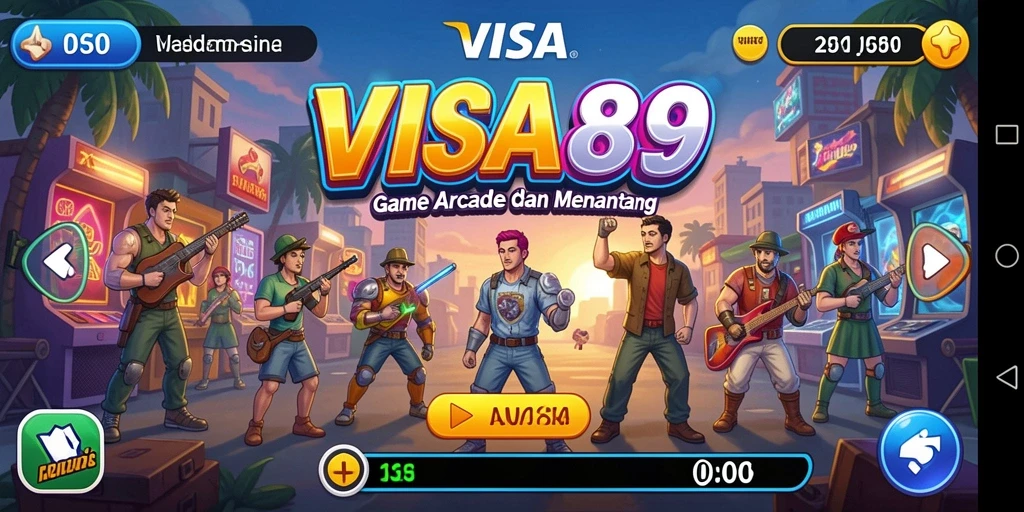 Tampilan gameplay seru dari VISA89 dengan aksi cepat.