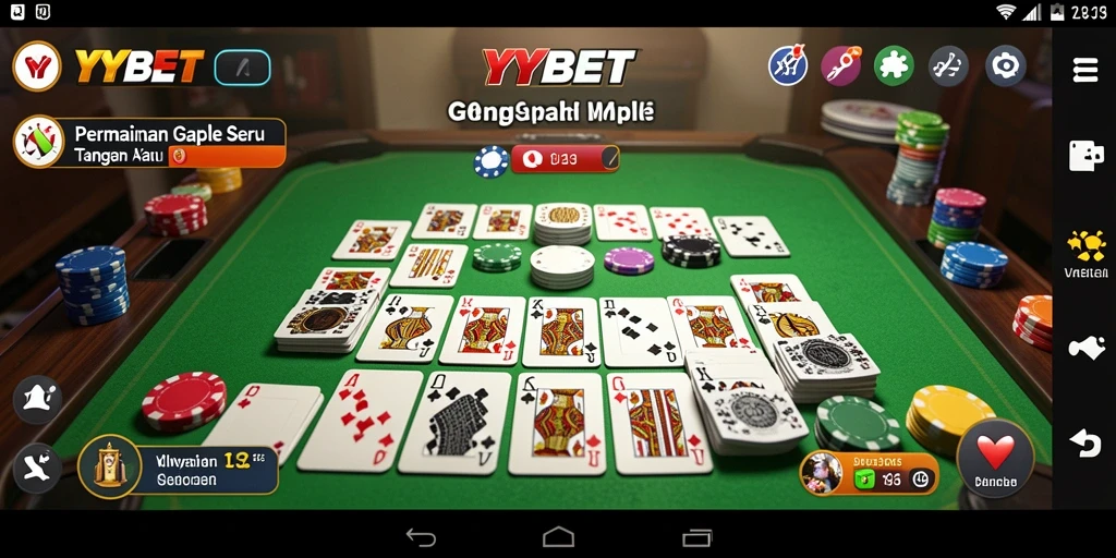 Tampilan gameplay Gaple yang penuh strategi dan kesenangan.
